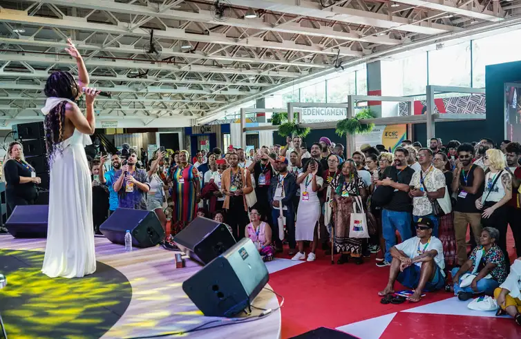 Brasília (DF), 05/03/2024, 4ª Conferência Nacional de Cultura, no Centro de Convenções Ulysses Guimarães, em Brasília. Foto: Rafa Neddermeyer/Agência Brasil